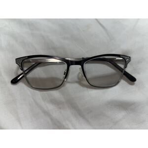 New Runway Couture RCE-293 Charcoal Eyeglasses with Glittered Temples 49/16/140